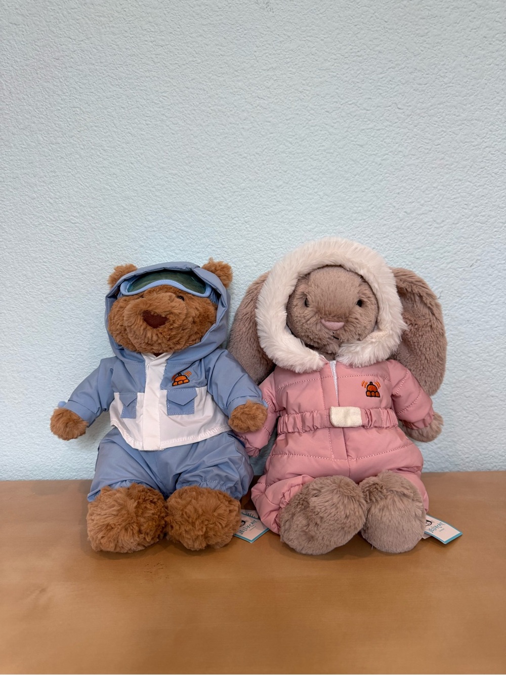 BNWT Jellycat Snow Suit Bear and Bunny Bundle